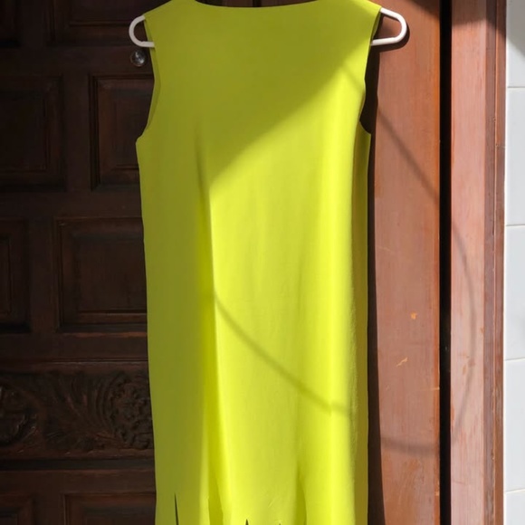 D. Exterior Designer Dress Lime Made in Italy - Picture 6 of 8